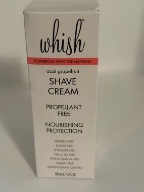 whish White Shave Cream with Coral Accent